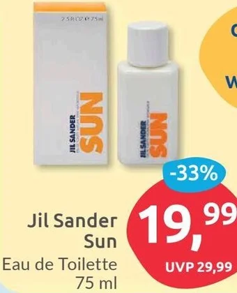 Budni Jil Sander Sun Eau de Toilette 75 ml Angebot