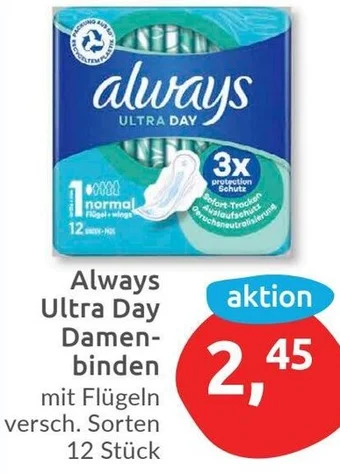 Budni Always Ultra Day Damenbinden 12 Stück Angebot