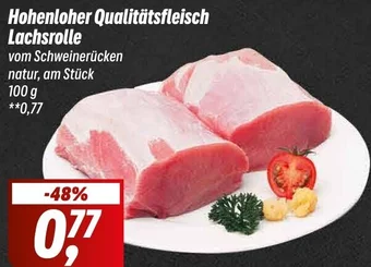 Simmel Hohenloher Qualitätsfleisch Lachsrolle 100 g Angebot