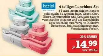 Marktkauf Koziol 4-tlg Lunchbox-set Angebot