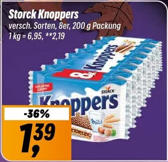 Simmel Storck Knoppers 200 g Packung Angebot