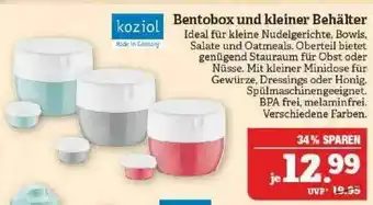 Marktkauf Koziol Bentobox Und Kleiner Behälter Angebot