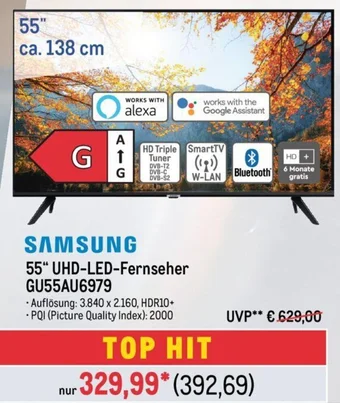 METRO SAMSUNG 55" UHD-LED-Fernseher GU55AU6979 Angebot