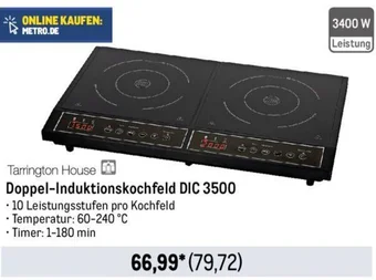 METRO Tarrington House Doppel-Induktionskochfeld DIC 3500 Angebot