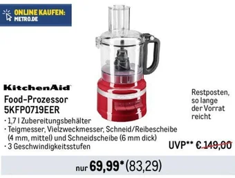 METRO KitchenAid Food-Prozessor 5KFP0719EER Angebot