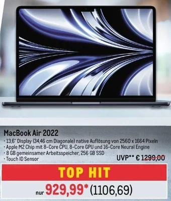 METRO MacBook Air 2022 Angebot