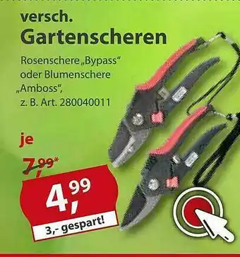 Sonderpreis Baumarkt Versch. Gartenscheren Angebot