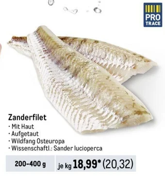 METRO Zanderfilet 200-400 g Angebot