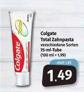 Markant Markt Colgate Total Zahnpasta Angebot