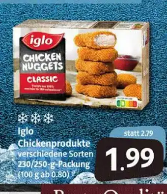 Markant Markt Iglo Chickenprodukte Angebot