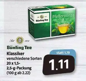 Markant Markt Bünting Tee Klassiker Angebot