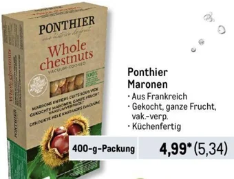 METRO Ponthier Maronen 400 g Packung Angebot