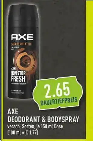 Marktkauf Axe Deodorant & Bodyspray Angebot