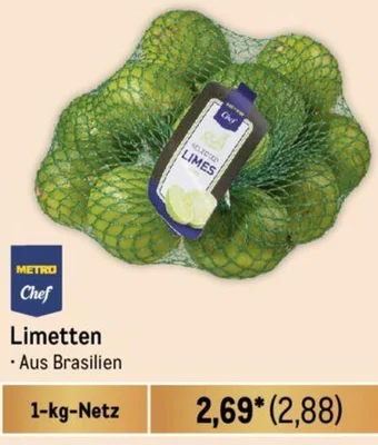 METRO METRO Chef Limetten 1-kg-Netz Angebot