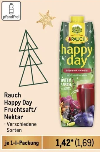 METRO Rauch Happy Day Fruchtsaft/ Nektar 1 L Packung Angebot