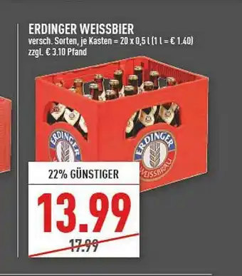 Marktkauf Erdinger Weissbier Angebot