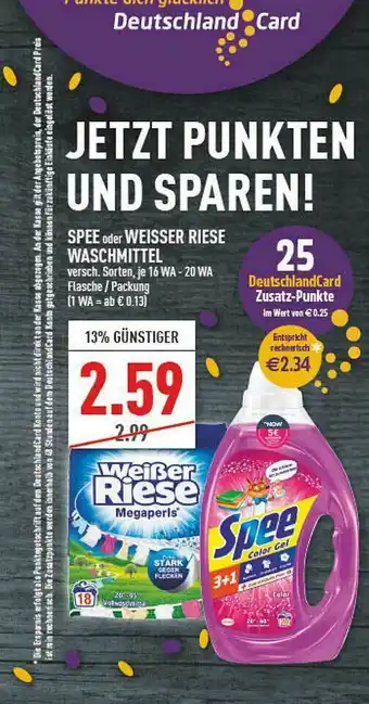 Marktkauf Spee Oder Weißer Riese Waschmittel Angebot