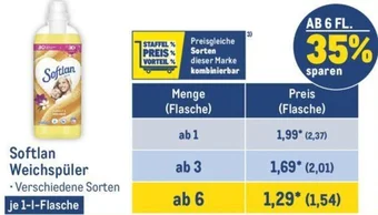 METRO Softlan Weichspüler 1 L Flasche Angebot