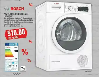 Marktkauf Bosch Wärmepumpentrockner „wtw87541” Angebot