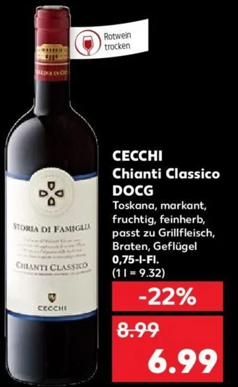 Kaufland CECCHI Chianti Classico DOCG 0,75 L-Fl. Angebot