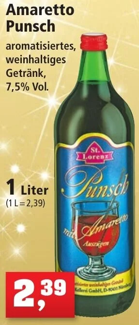 Thomas Philipps Amaretto Punsch 1 Liter Angebot