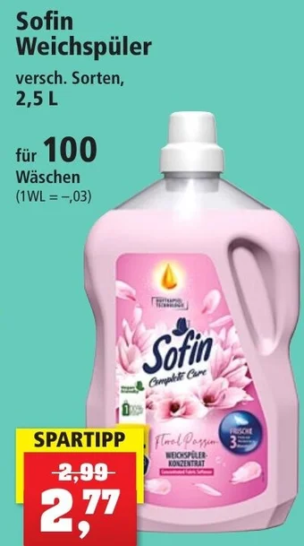 Thomas Philipps Sofin Weichspüler für 100 Wäschen Angebot