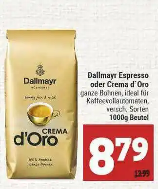 Marktkauf Dallmayr Espresso Oder Crema D'oro Angebot