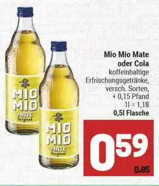 Marktkauf Mio Mio Mate Oder Cola Angebot