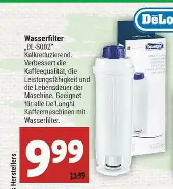 Marktkauf Wasserfilter „dl-s002” Angebot