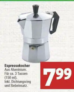 Marktkauf Espressokocher Angebot