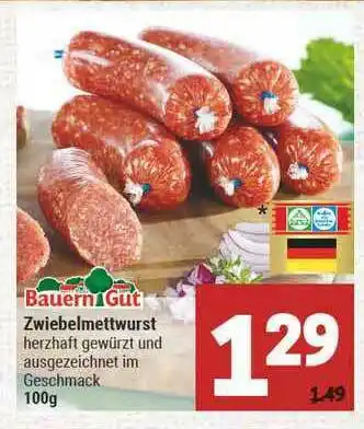 Marktkauf Bauern Gut Zwiebelmettwurst Angebot