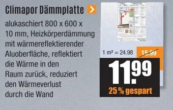 V Baumarkt Climapor Dämmplatte Angebot