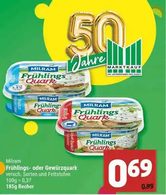 Marktkauf Milram Frühlihngs- Oder Gewürzquark Angebot