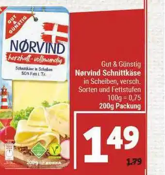 Marktkauf Gut & Günstig Norvind Schnittkäse Angebot