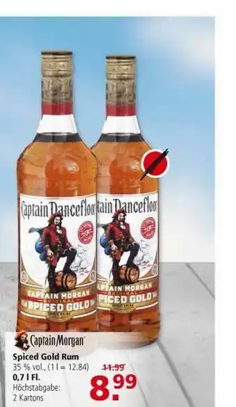 Multi Markt Captain Morgan Spiced Gold Rum Angebot