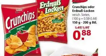 Multi Markt Crunchips Oder Erdnuß-locken Angebot