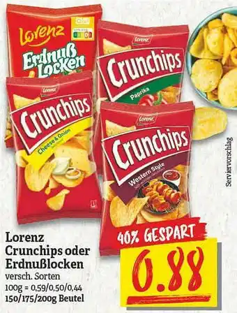 NP Discount Lorenz Crunchips Oder Erdnußlocken Angebot