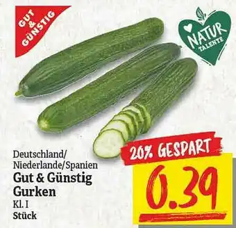 NP Discount Gut & Günstig Gurken Angebot