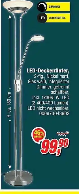 Opti Wohnwelt Led-deckenfluter Angebot