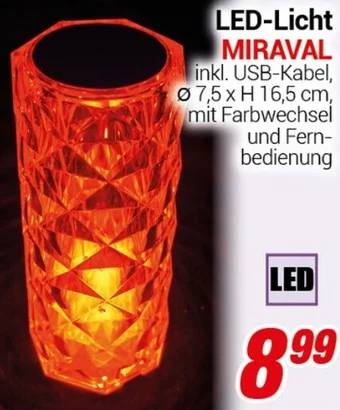CENTERSHOP LED-Licht MIRAVAL Angebot