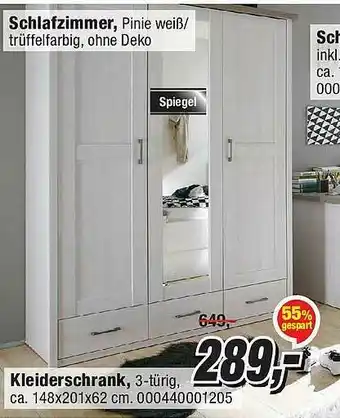 Opti Wohnwelt Schlafzimmer, Kleiderschrank Angebot