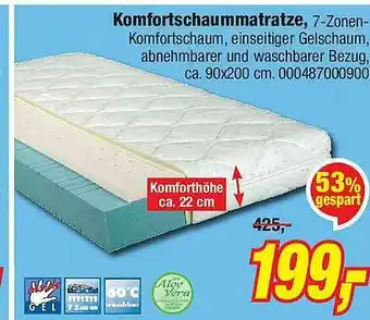 Opti Wohnwelt Komfortschaummatratze Angebot