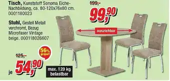 Opti Wohnwelt Tisch, Stuhl Angebot