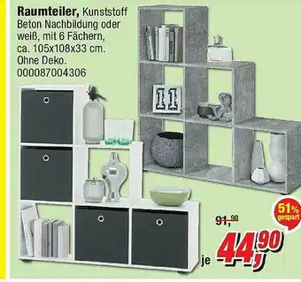 Opti Wohnwelt Raumteiler Angebot