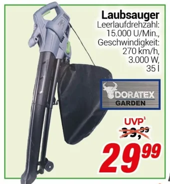 CENTERSHOP DORATEX GARDEN Laubsauger Angebot