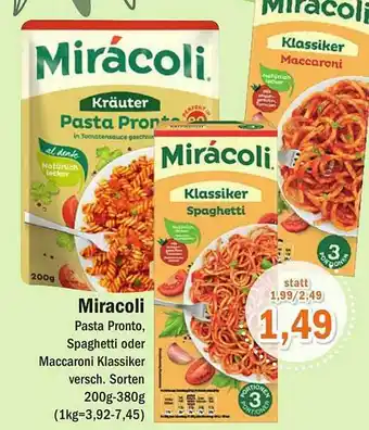 Aktiv Irma Miracoli Pasta Pronto, Spaghetti Oder Maccaroni Klaasiker Angebot