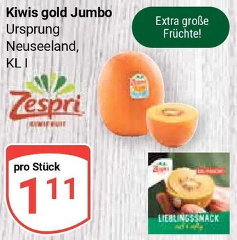 Globus Zespri Kiwis gold Jumbo Angebot