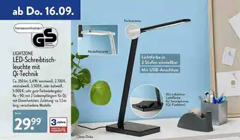 Aldi Nord Lightzone Led-schreibtischleuchte Mit Qi-technik Angebot