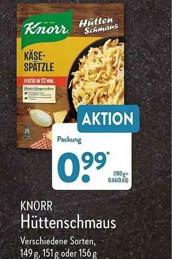 Aldi Nord Knorr Hüttenschmaus Angebot