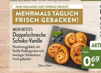 Aldi Nord Mein Bestes Doppelschnecke Schoko-vanille Angebot